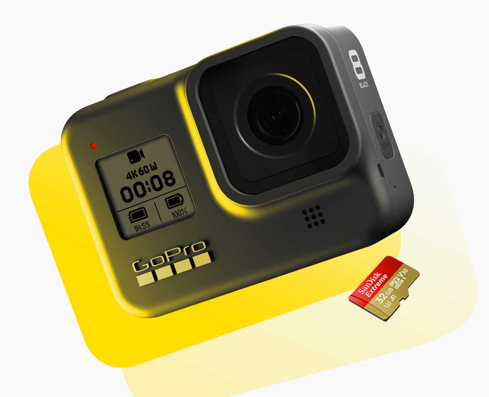 GoPro HERO8 Black - Cámara de acción impermeable con pantalla táctil 4K  Ultra HD Video de 12 MP, fotos, 1080p Estabilización de transmisión en vivo