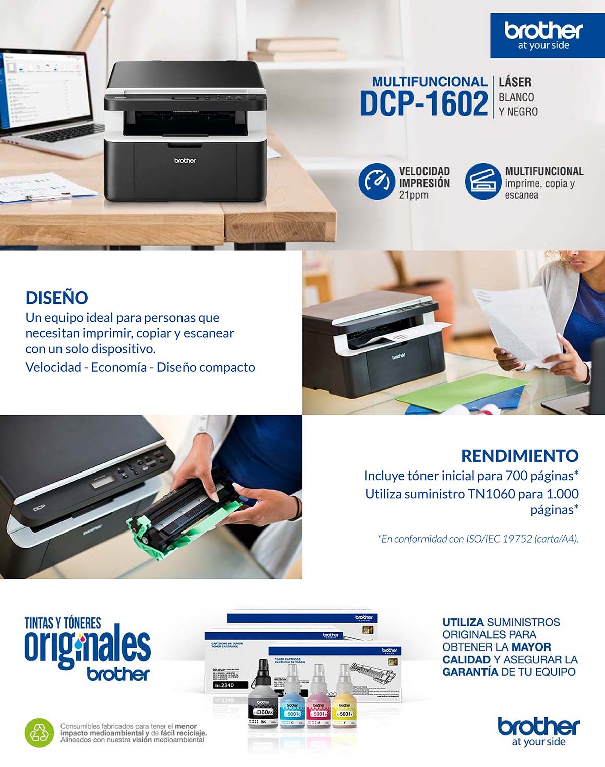 impresora brother laser 5 en 1