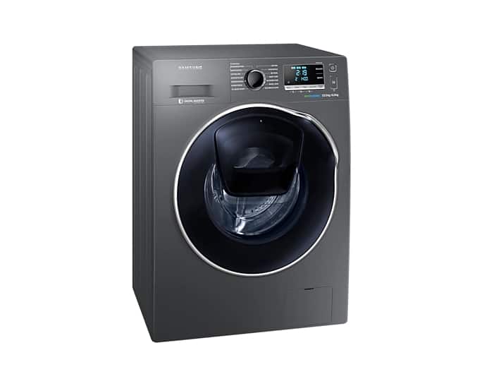 Lavadora de ropa Samsung de 10kg/ Secado 6kg color inox carga frontal,  tecnología Eco bubble 6.0kg combo de secadora modelo Wd10k6410OX Santa Cruz